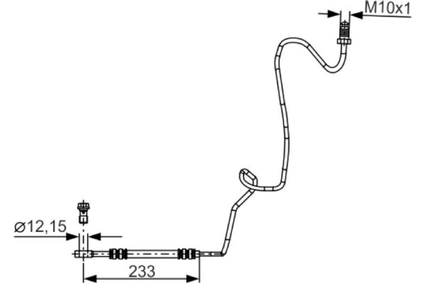 Bosch Ελαστικός Σωλήνας Φρένων - 1 987 481 339