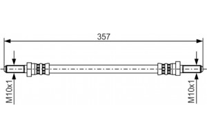Bosch Ελαστικός Σωλήνας Φρένων - 1 987 481 351