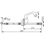 Bosch Ελαστικός Σωλήνας Φρένων - 1 987 481 364