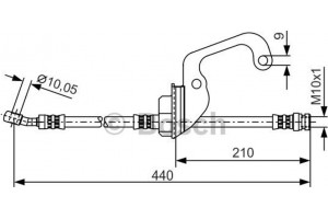 Bosch Ελαστικός Σωλήνας Φρένων - 1 987 481 364