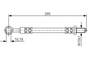 Bosch Ελαστικός Σωλήνας Φρένων - 1 987 481 365