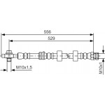 Bosch Ελαστικός Σωλήνας Φρένων - 1 987 481 375