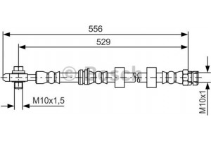 Bosch Ελαστικός Σωλήνας Φρένων - 1 987 481 375
