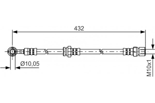 Bosch Ελαστικός Σωλήνας Φρένων - 1 987 481 383 Bosch Ελαστικός Σωλήνας Φρένων - 1 987 481 383