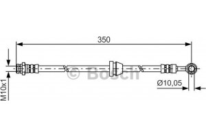 Bosch Ελαστικός Σωλήνας Φρένων - 1 987 481 388
