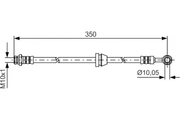 Bosch Ελαστικός Σωλήνας Φρένων - 1 987 481 388