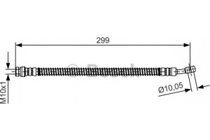 Bosch Ελαστικός Σωλήνας Φρένων - 1 987 481 391