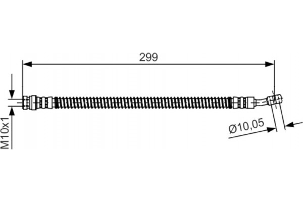 Bosch Ελαστικός Σωλήνας Φρένων - 1 987 481 391