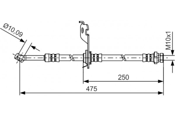 Bosch Ελαστικός Σωλήνας Φρένων - 1 987 481 393