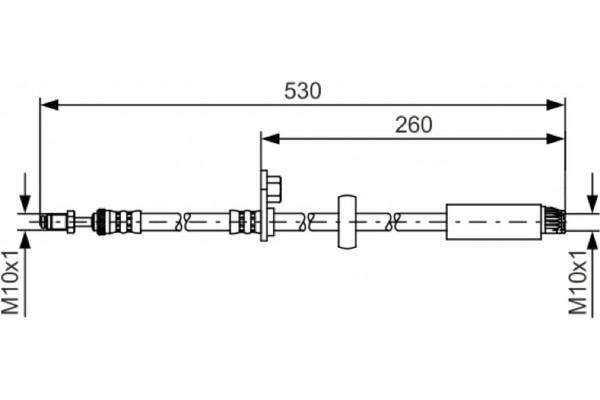Bosch Ελαστικός Σωλήνας Φρένων - 1 987 481 395