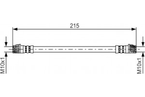 Bosch Ελαστικός Σωλήνας Φρένων - 1 987 481 396