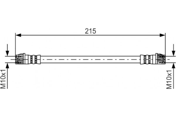 Bosch Ελαστικός Σωλήνας Φρένων - 1 987 481 396