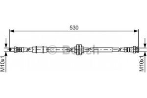 Bosch Ελαστικός Σωλήνας Φρένων - 1 987 481 397