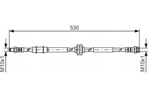 Bosch Ελαστικός Σωλήνας Φρένων - 1 987 481 397