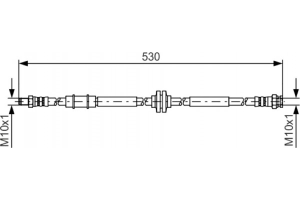 Bosch Ελαστικός Σωλήνας Φρένων - 1 987 481 397