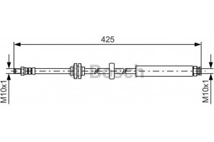Bosch Ελαστικός Σωλήνας Φρένων - 1 987 481 398