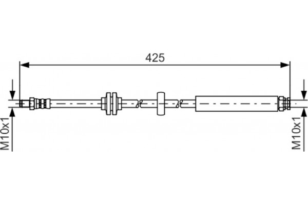 Bosch Ελαστικός Σωλήνας Φρένων - 1 987 481 398