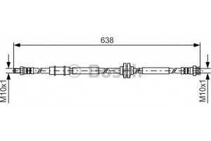 Bosch Ελαστικός Σωλήνας Φρένων - 1 987 481 399