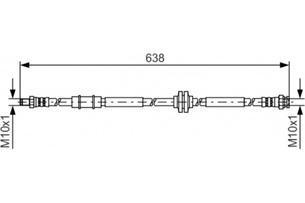 Bosch Ελαστικός Σωλήνας Φρένων - 1 987 481 399 Bosch Ελαστικός Σωλήνας Φρένων - 1 987 481 399