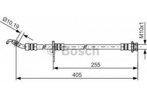 Bosch Ελαστικός Σωλήνας Φρένων - 1 987 481 403