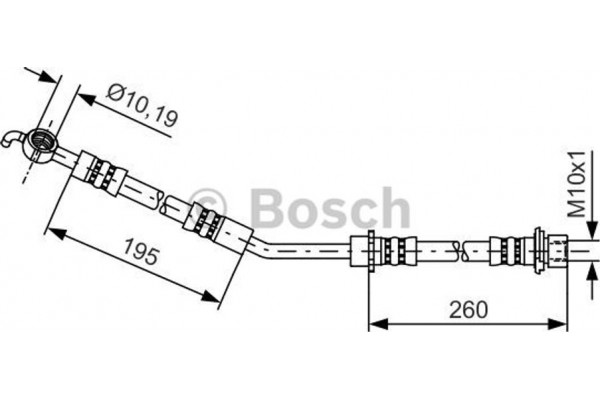 Bosch Ελαστικός Σωλήνας Φρένων - 1 987 481 407
