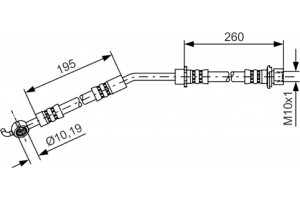 Bosch Ελαστικός Σωλήνας Φρένων - 1 987 481 408