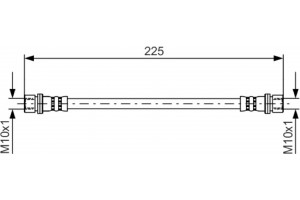 Bosch Ελαστικός Σωλήνας Φρένων - 1 987 481 413