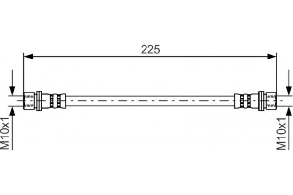 Bosch Ελαστικός Σωλήνας Φρένων - 1 987 481 413