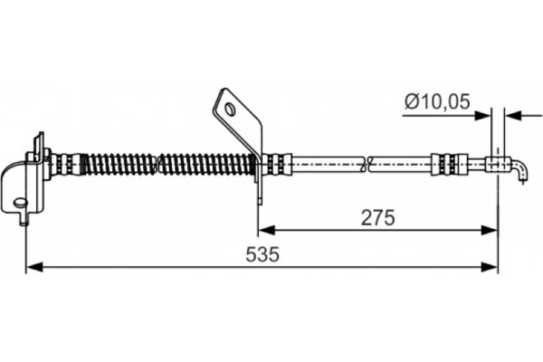 Bosch Ελαστικός Σωλήνας Φρένων - 1 987 481 415 Bosch Ελαστικός Σωλήνας Φρένων - 1 987 481 415