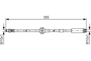 Bosch Ελαστικός Σωλήνας Φρένων - 1 987 481 418