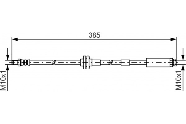 Bosch Ελαστικός Σωλήνας Φρένων - 1 987 481 418
