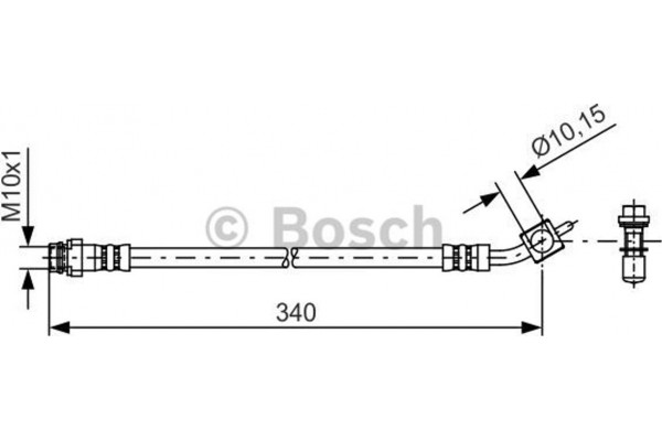 Bosch Ελαστικός Σωλήνας Φρένων - 1 987 481 423