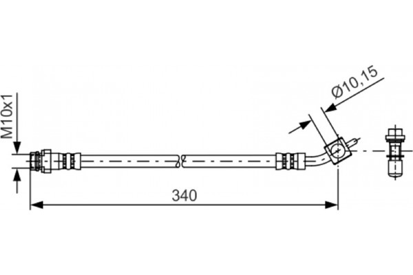 Bosch Ελαστικός Σωλήνας Φρένων - 1 987 481 423 Bosch Ελαστικός Σωλήνας Φρένων - 1 987 481 423