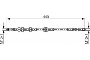 Bosch Ελαστικός Σωλήνας Φρένων - 1 987 481 430