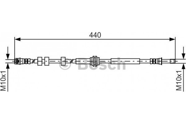 Bosch Ελαστικός Σωλήνας Φρένων - 1 987 481 430