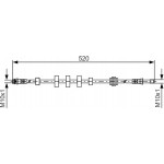 Bosch Ελαστικός Σωλήνας Φρένων - 1 987 481 431