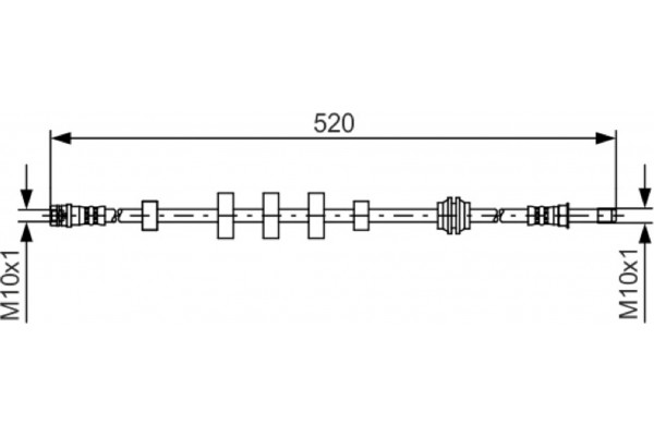 Bosch Ελαστικός Σωλήνας Φρένων - 1 987 481 431