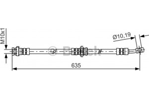 Bosch Ελαστικός Σωλήνας Φρένων - 1 987 481 432
