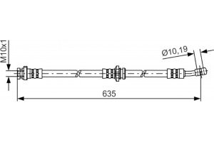 Bosch Ελαστικός Σωλήνας Φρένων - 1 987 481 433