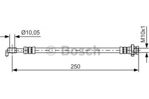 Bosch Ελαστικός Σωλήνας Φρένων - 1 987 481 434