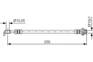 Bosch Ελαστικός Σωλήνας Φρένων - 1 987 481 434