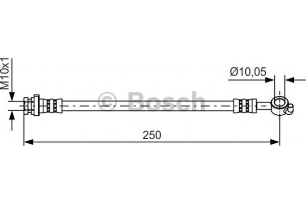 Bosch Ελαστικός Σωλήνας Φρένων - 1 987 481 435