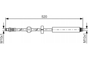 Bosch Ελαστικός Σωλήνας Φρένων - 1 987 481 436