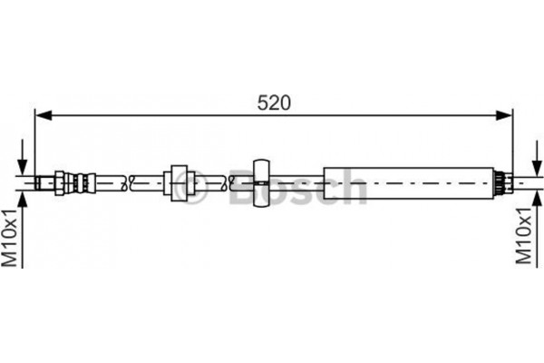 Bosch Ελαστικός Σωλήνας Φρένων - 1 987 481 436