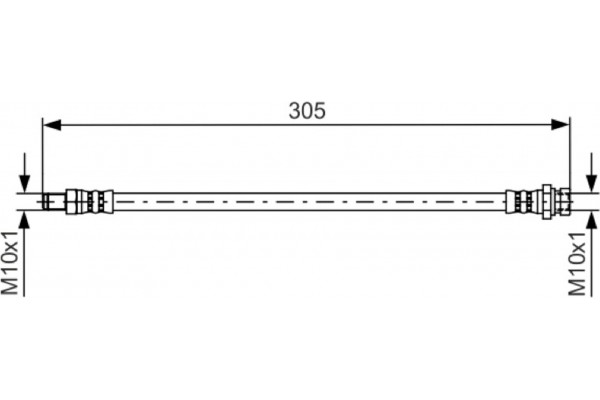 Bosch Ελαστικός Σωλήνας Φρένων - 1 987 481 442