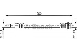 Bosch Ελαστικός Σωλήνας Φρένων - 1 987 481 443