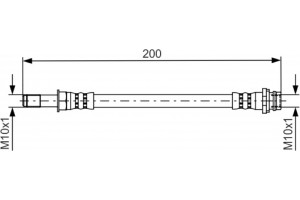Bosch Ελαστικός Σωλήνας Φρένων - 1 987 481 443