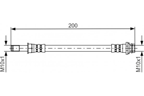 Bosch Ελαστικός Σωλήνας Φρένων - 1 987 481 443