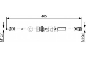 Bosch Ελαστικός Σωλήνας Φρένων - 1 987 481 451