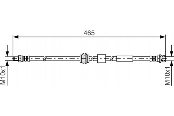 Bosch Ελαστικός Σωλήνας Φρένων - 1 987 481 451